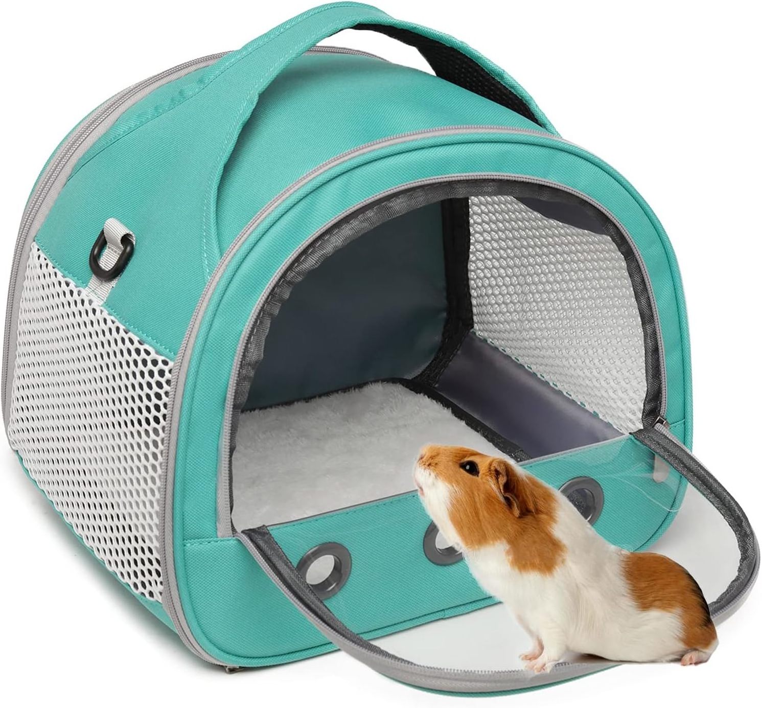 Small animal Hamster Travel Carrier Portable Outgoing Breathable Pet  Bag for rabbit