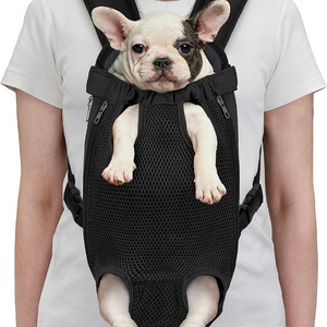 Pet Backpack Adjustable Dog Cat Front Carrier Ventilated Chest Carrier Hiking Camping Travel Sling bag