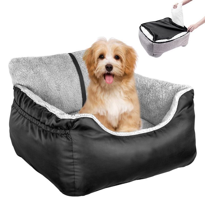 Portable Pet Car Seat for Small Dog cat Cozy Washable Ultra Soft Travel Bed sofa bed