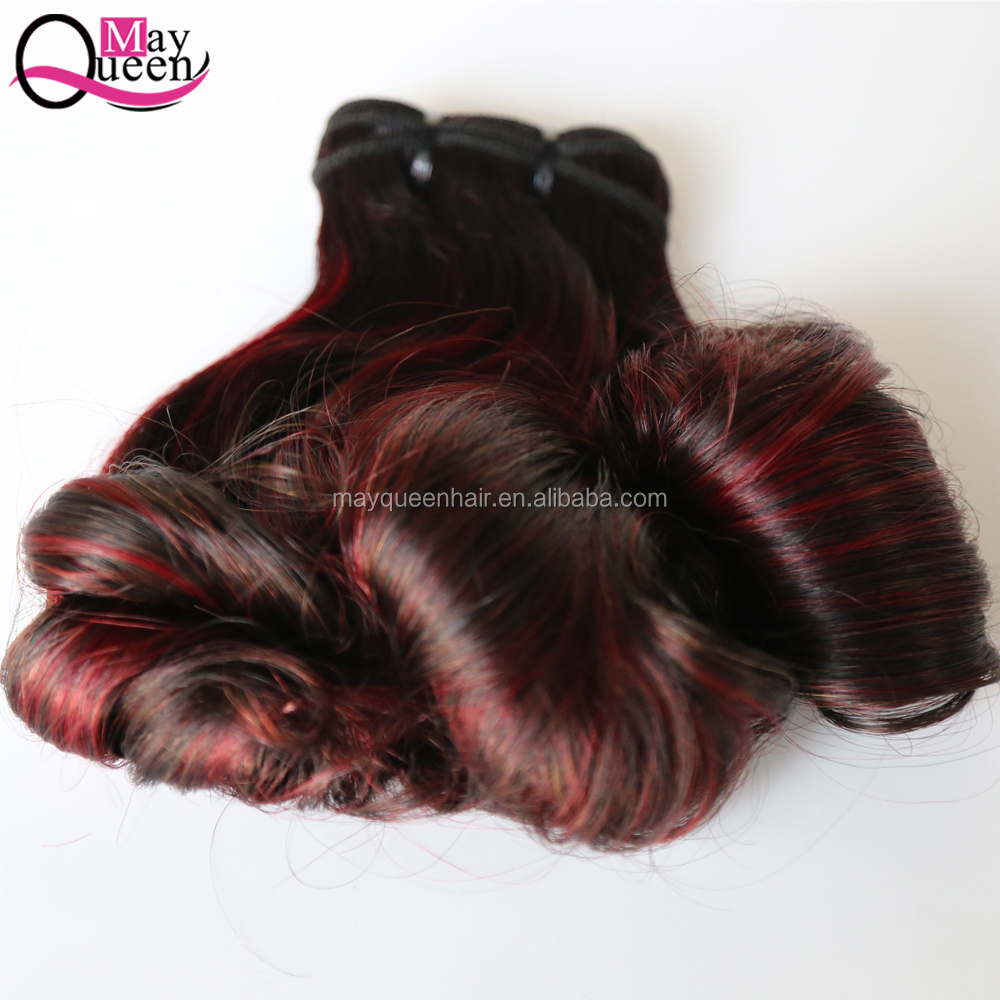 Wholesale Human Hair Extensions Braid In Bundles T1B/burgundy Funmi egg curl Hair Virgin Indian Hair Raw Unprocessed Vendors