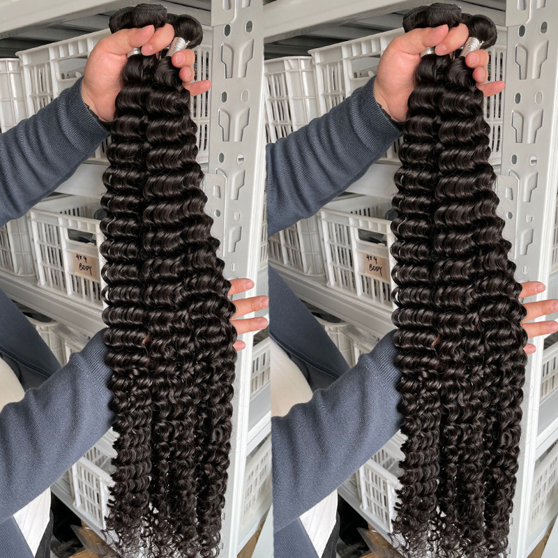 Brazilian Kinky Curly Raw Virgin Cuticle Aligned Hair 3Bundles With Swill Lace Closure 40inch Weave Extensions Virgin Human Hair