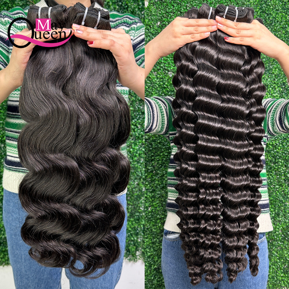 MayQueen Raw Cambodian Hair Bundles Unprocessed Vendor Wholesale Indian Human Hair Vietnamese Raw Virgin Cuticle Aligned Hair