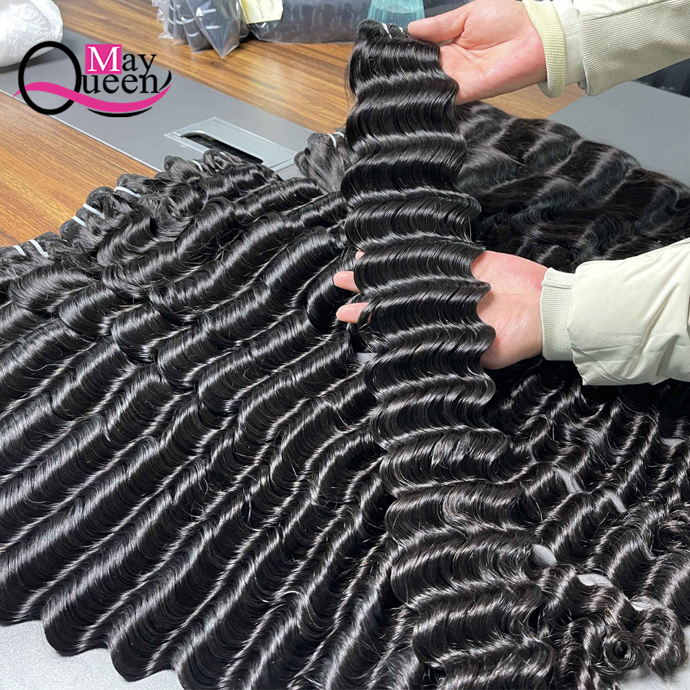 Unprocessed Vietnam Virgin Cuticle Intact Hair Bundle Vendors Bulk Double Drawn Weft Raw Indian Temple Human Hair Extensions