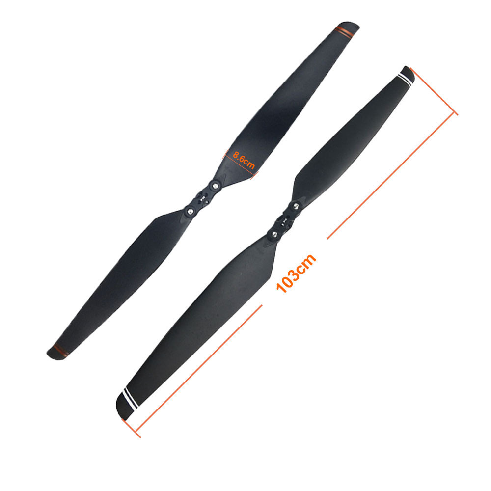 Maytech Plastic Nylon Carbon Propeller 40inch Folding Blades 4016 for RC XP2020 Plant UAV Drones Multicopters