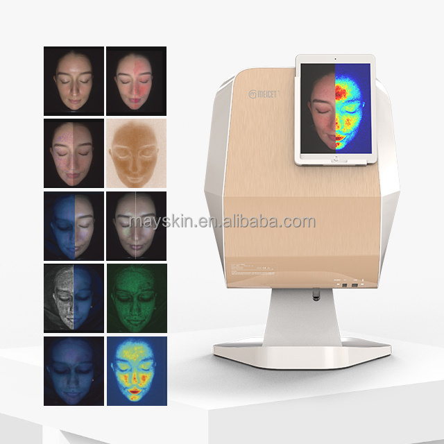 MEICET MC88 Professional Magic Mirror Intelligent Full Face Scanner 3D Dermatologia Facial Skin Analyzer App Analysis