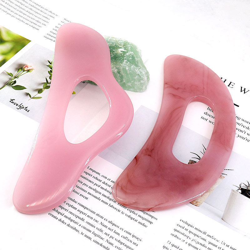 Resin Lymphatic Drainage Massager Muscle Scraping Massage Tools Handle Large Body Gua Sha For Women and Men