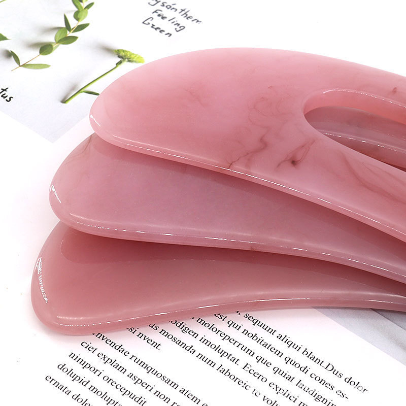 Resin Lymphatic Drainage Massager Muscle Scraping Massage Tools Handle Large Body Gua Sha For Women and Men