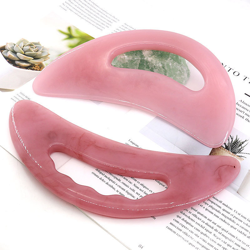 Resin Lymphatic Drainage Massager Muscle Scraping Massage Tools Handle Large Body Gua Sha For Women and Men