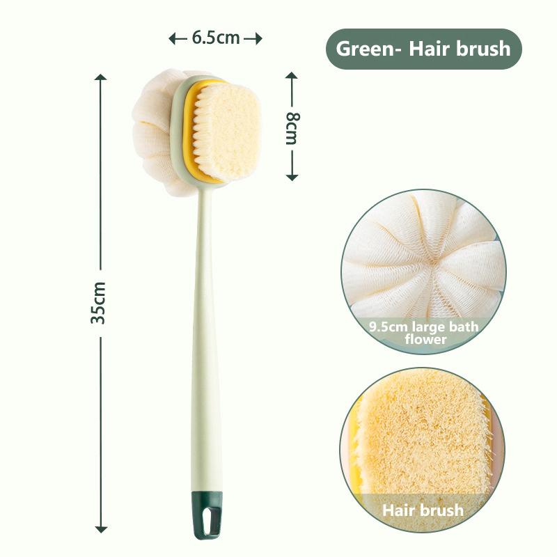 Long-handled bath brush, rubbing soft-haired bathing towel,, ball, back brush