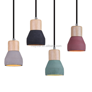 Rustic  Nordic Simple Style Concrete Cement E27 Socket Hanging Industrial Pendant Light