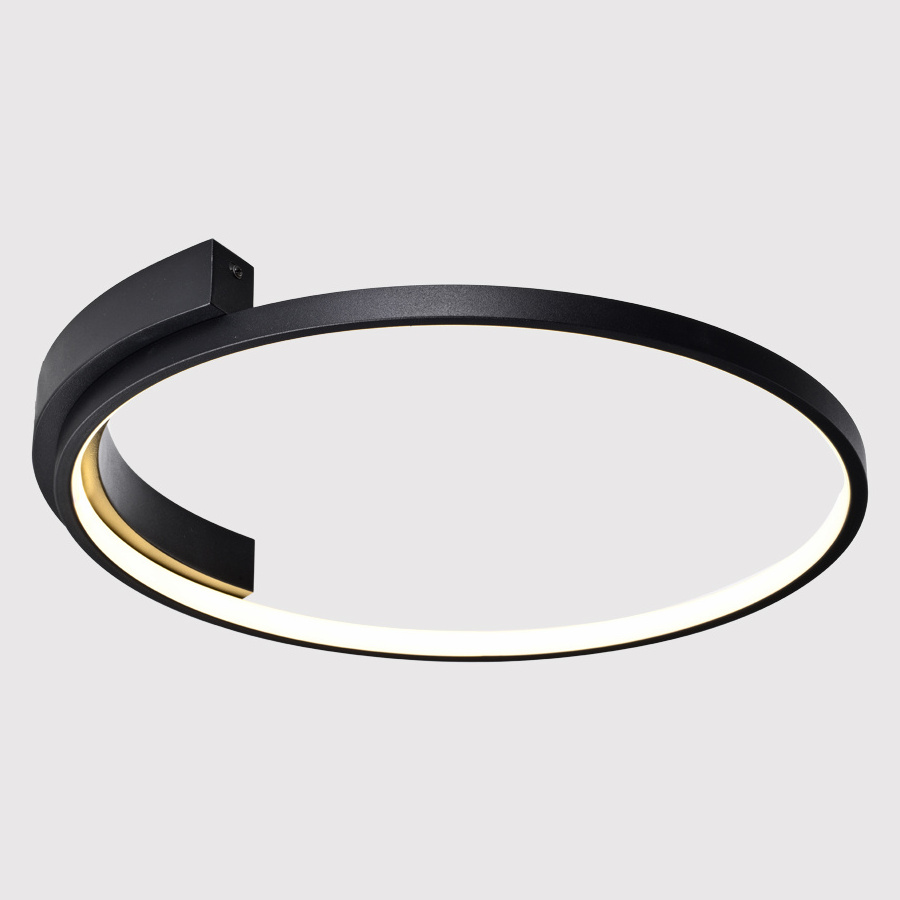 Modern Led Ceiling Lamp Gold Black Round Surface LED Flush Mount Ceiling Lights Chandelier