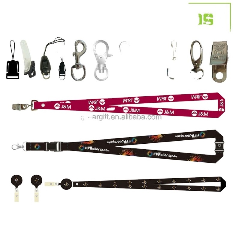 Various kinds of accessories lanyard parts for lanyards