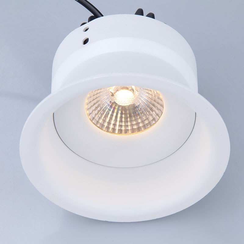 Modern Ceiling Recessed Aluminum Round Anti-glare LED Down Light For Living Room Bedroom Office Downlight