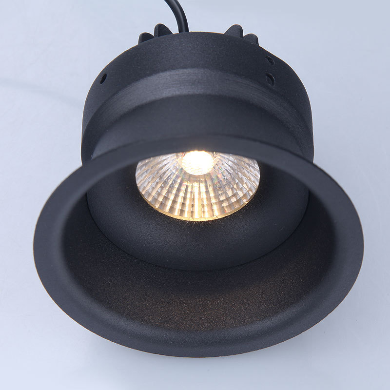 Modern Ceiling Recessed Aluminum Round Anti-glare LED Down Light For Living Room Bedroom Office Downlight