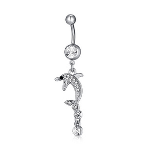 dolphin Belly Button Rings  Piercing Jewelry Navel ring Fashion Body Jewelry