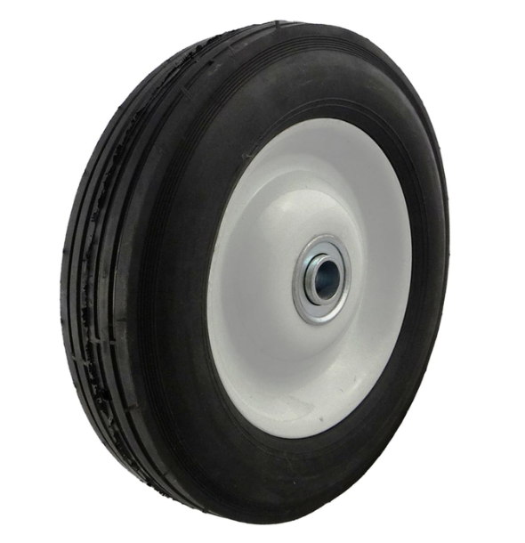 Solid Rubber Hand Truck Wheel, 8 x 1.75 Inch Universal Replacement Tires Wheels for 1/2 Inch Axle