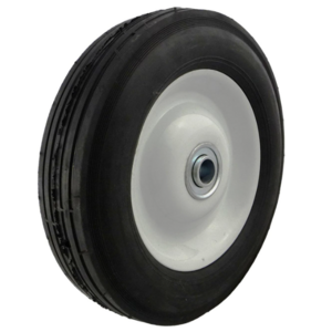 Solid Rubber Hand Truck Wheel, 8 x 1.75 Inch Universal Replacement Tires Wheels for 1/2 Inch Axle