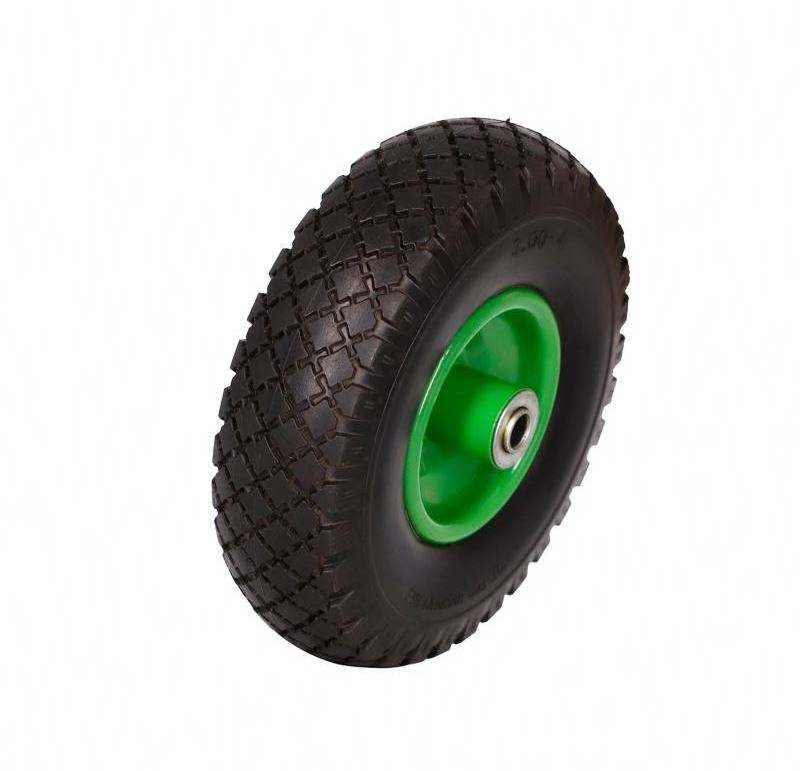 PU foam filled wheels small soft rubber wheels trolley tires for Wheelbarrow