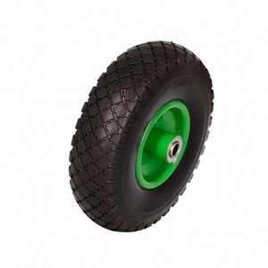 PU foam filled wheels small soft rubber wheels trolley tires for Wheelbarrow