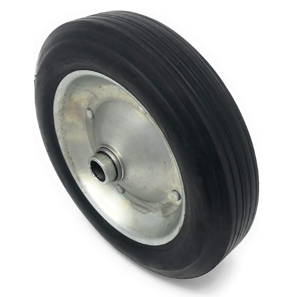 Solid Rubber Wheel  8 X 1.75  flat free wheel with 5/8