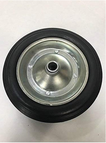 Solid Rubber Wheel  8 X 1.75  flat free wheel with 5/8