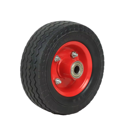 6x2 flat free 6 inch pu foam wheel puncture proof tires with steel support