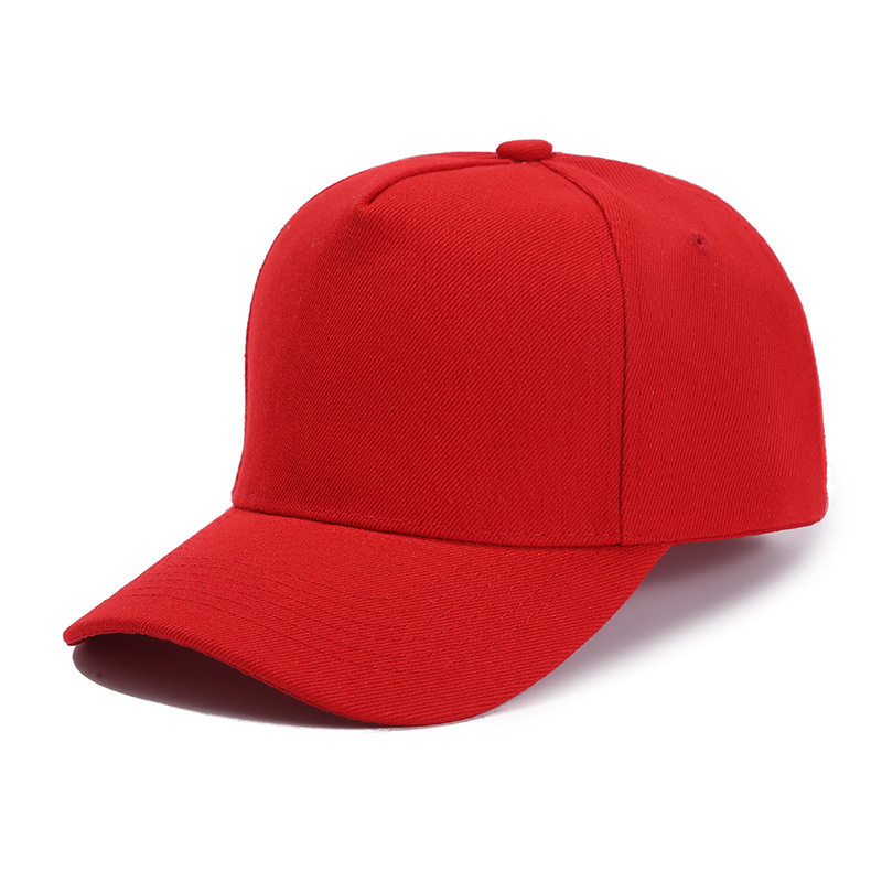 Five pieces of imitation Mao Qing baseball cap printed with solid color logo embroidered baseball cap sports cap.