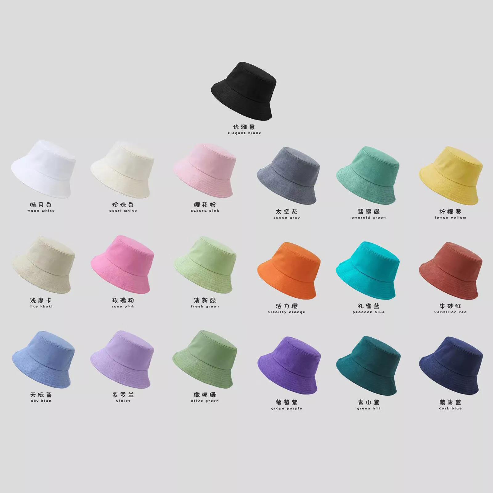 Fishing Bucket Hat UV Cotton Embroidery Bucket Hat Custom Logo Custom Thermal Transfer Logo Bucket Hat Factory Made Waterproof