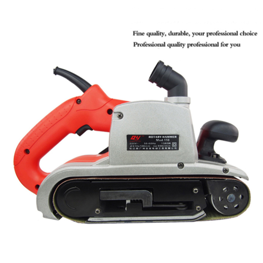 Sand Belt Machine abrasive belt Portable wood Steel sander 1600w plane grinding machine Sand Tape Polishing Machine