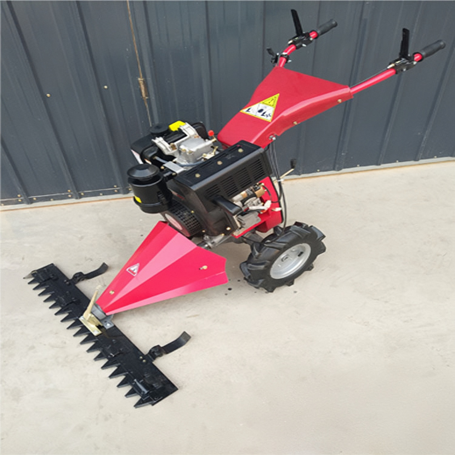 China High Quality Walking Behind Mower Grass Cutter Mini Gasoline Cutting Grass Machine Sickle Bar Mower