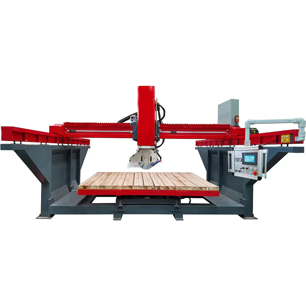 Powerful cutting stone machine marble granite bridge saw slab cutter machinery