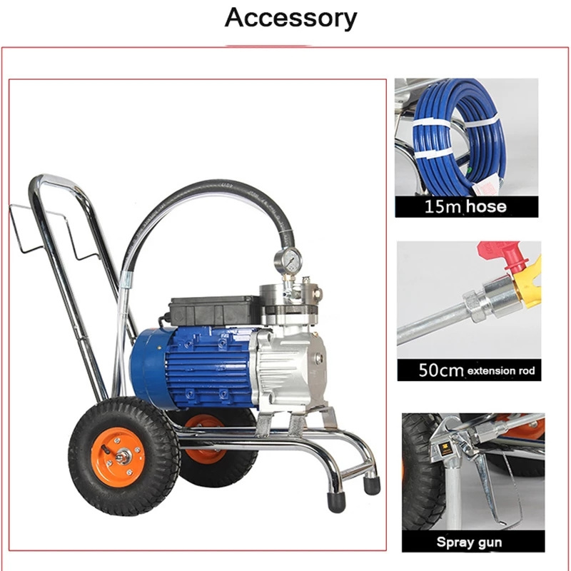 High-Pressure Airless Spray Paint Machine Professional Spraying Gun Industrial Wall Electric Painting Sprayer