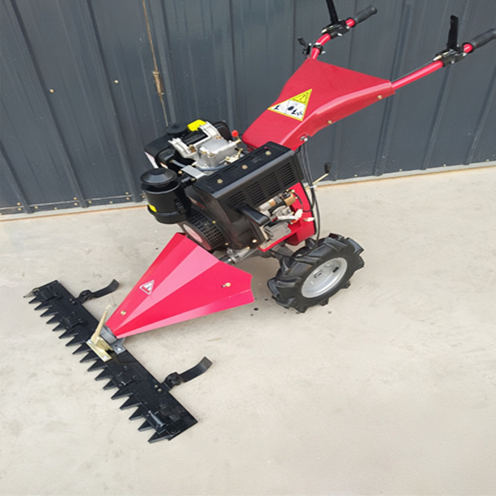 China High Quality Walking Behind Mower Grass Cutter Mini Gasoline Cutting Grass Machine Sickle Bar Mower