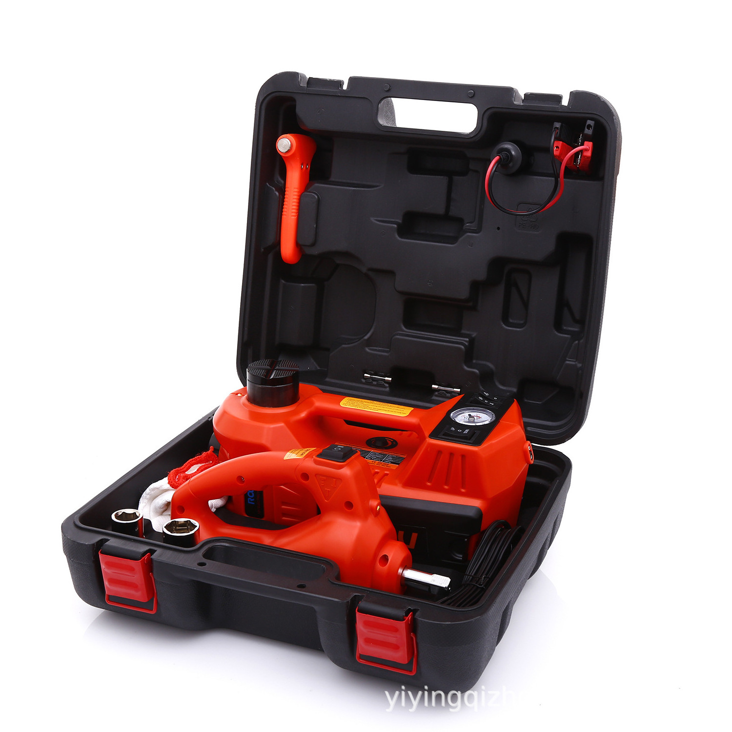 3/5T Car Service Tool Kit  Multi-Function Electric Hydraulic Car Lift Jack and Electric Wrench Set