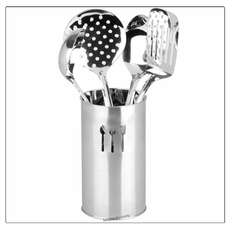 Stainless Steel Kitchen Tool Holder Metal Utensil Holder