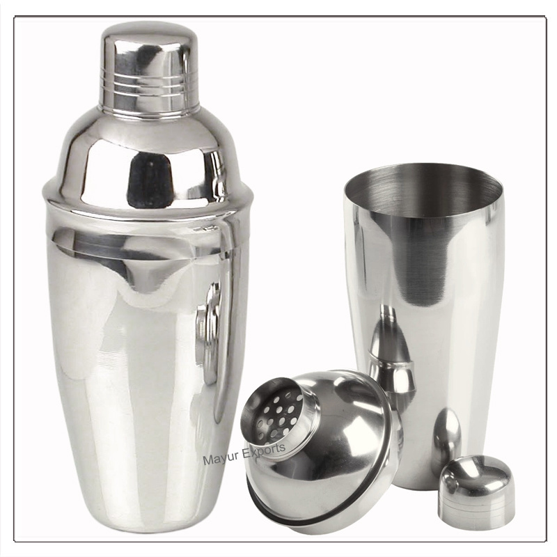 Stainless Steel Cocktail Shaker Metal Deluxe Cocktail Shaker for Home and Bar