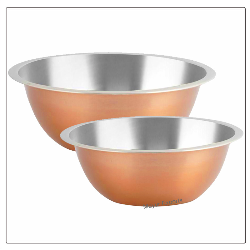 Stainless Steel Bowl Deep Mixing Bowl - 24 cm