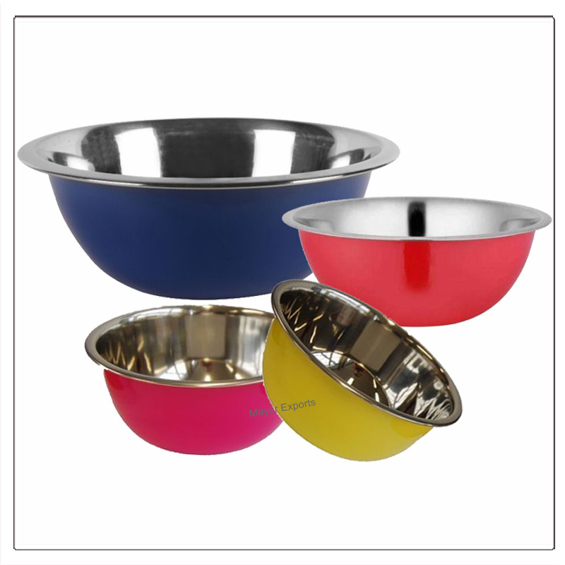 Stainless Steel Bowl Deep Mixing Bowl - 24 cm