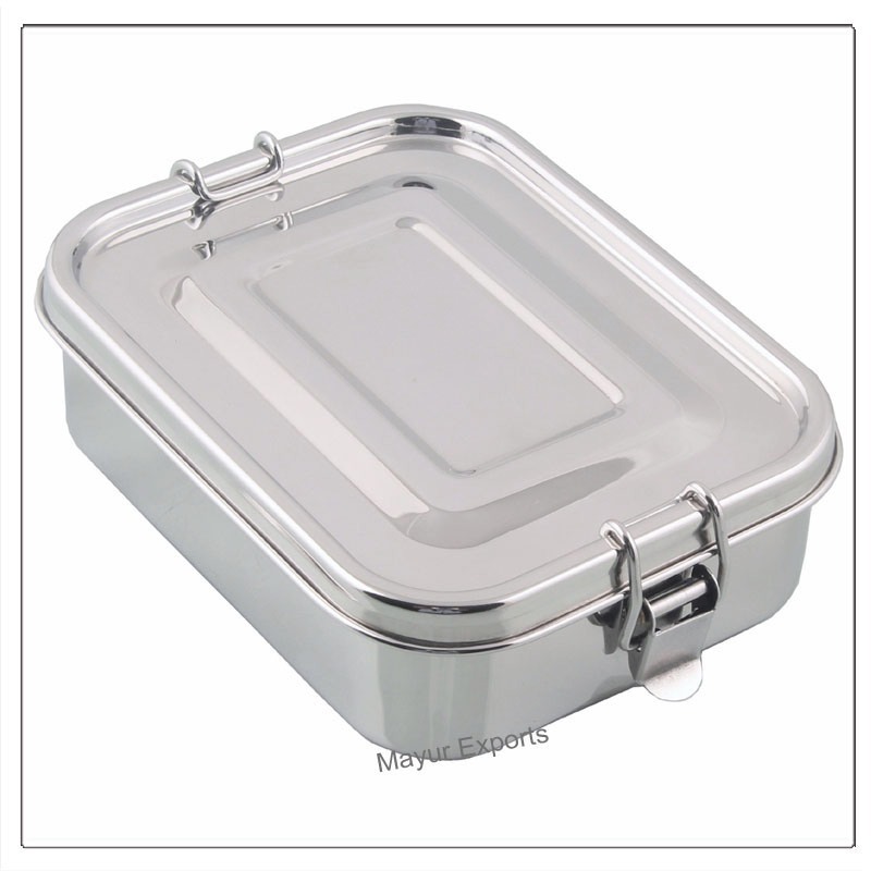 Stainless Steel Lunch box Metal Leak Proof Lunch Box - 500 ml