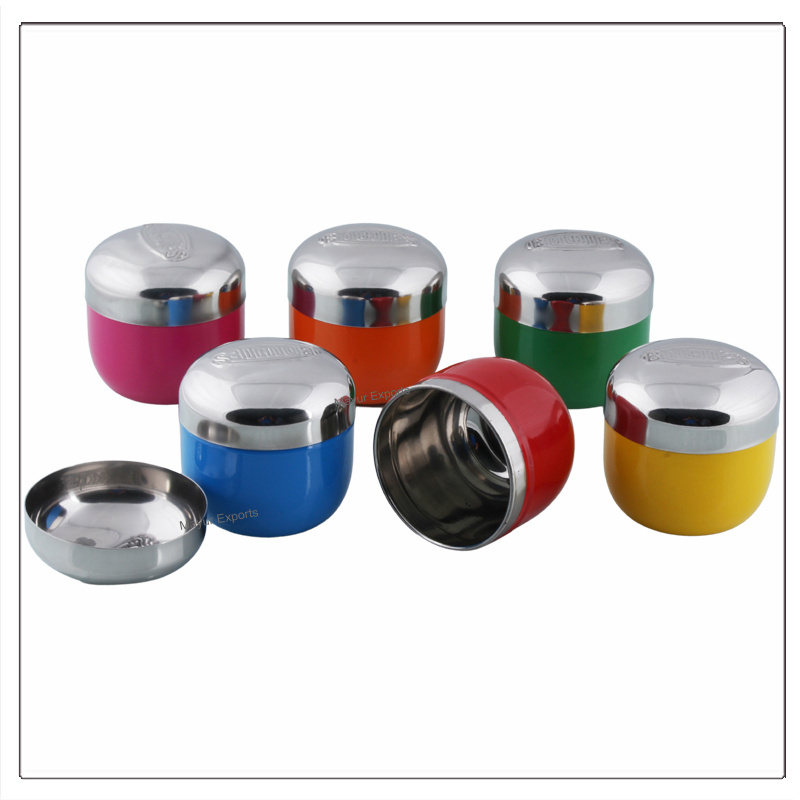 Stainless Steel Candy Canister Metal Kitchen Storage Canister with cover Kitchen Storage Jar