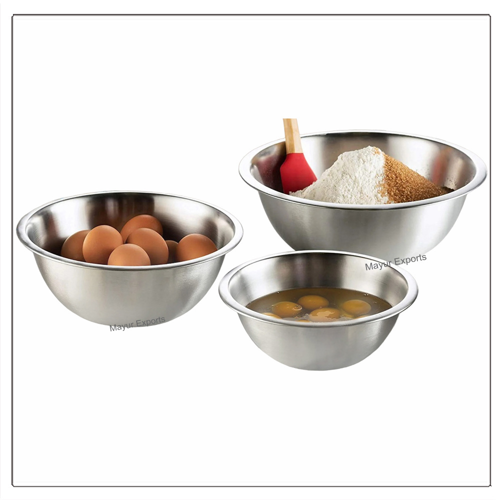 Stainless Steel Bowl Deep Mixing Bowl - 28 cm