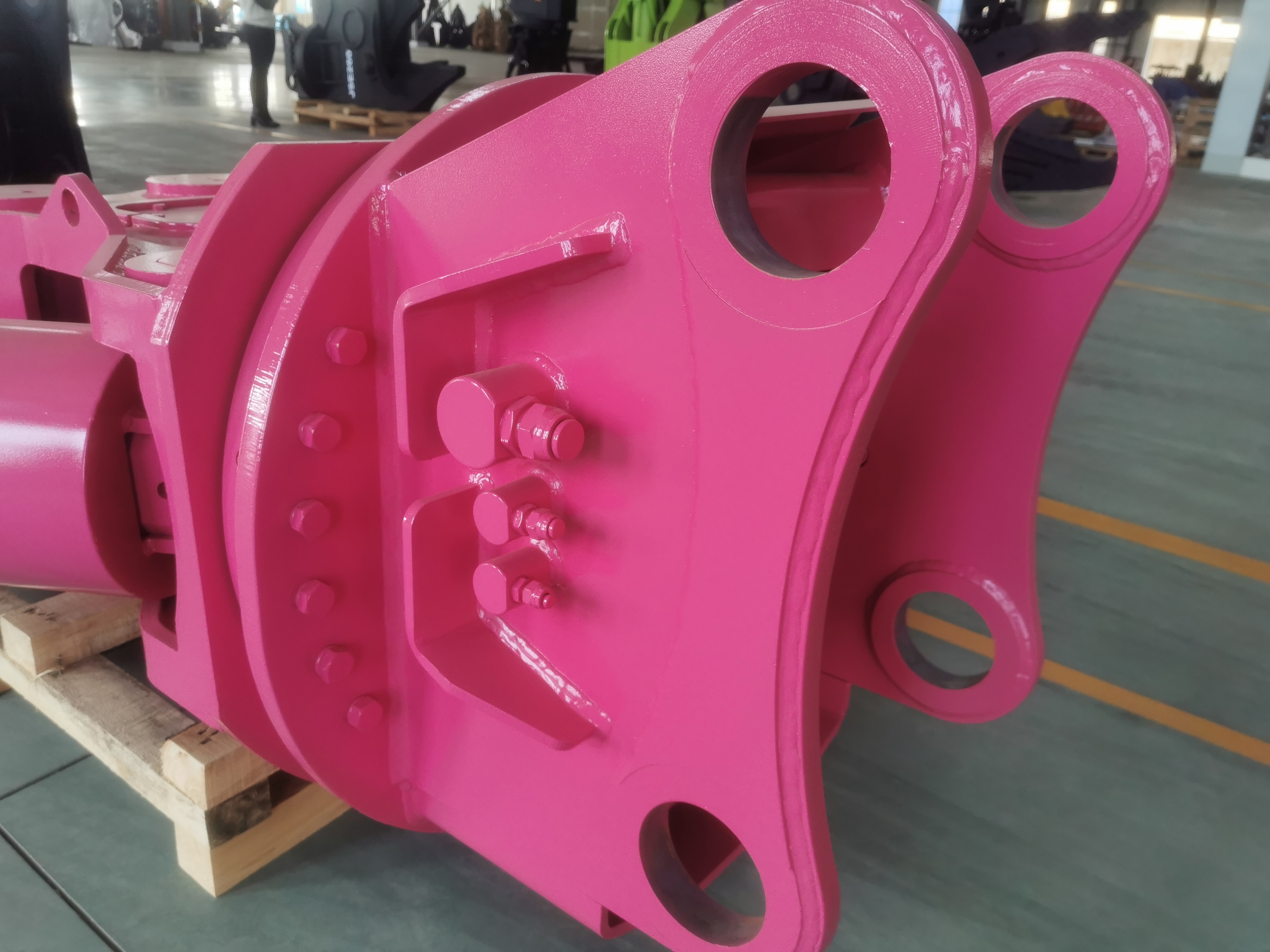 pink excavator hydraulic demolition shear mini 10 ton excavator shear