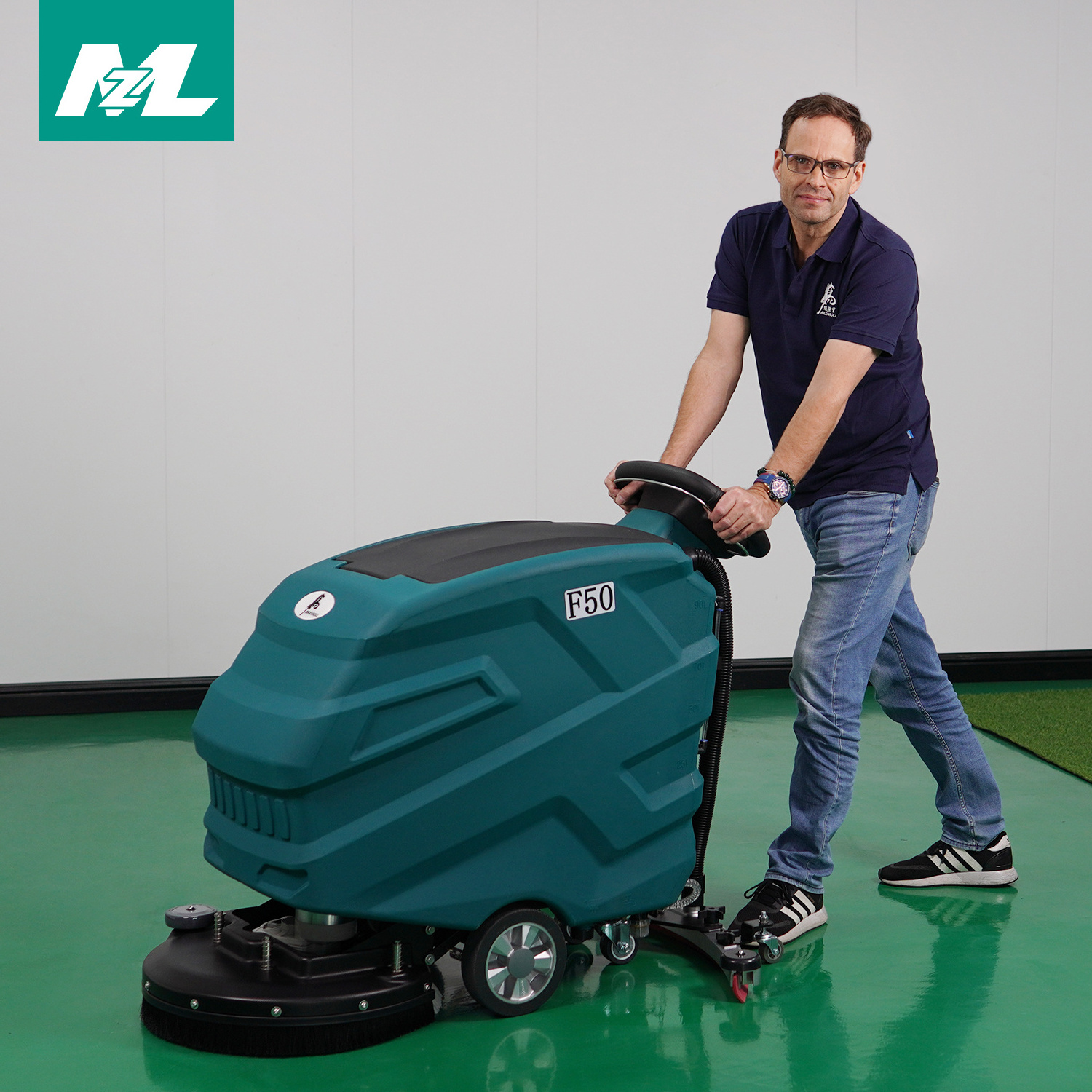 Industrial machine to clean floor electric manual floor scrubber dryer floor cleaning equipment