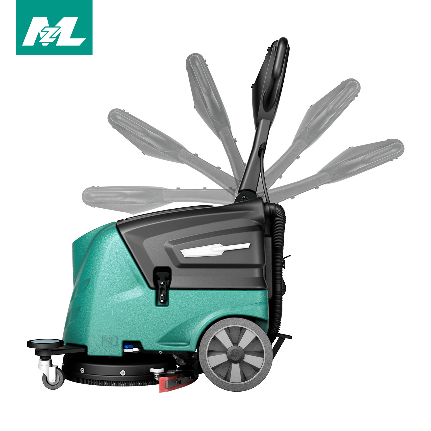 Commercial  Industrial Vacuum Scrubber Machine Walk Behind Marble Hand Floor Scrubbers