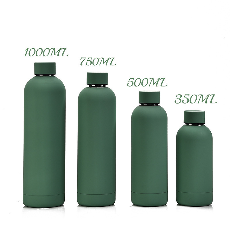 Mazoho 350ML 500ML 750ML Rubber paint double wall Insulated stainless steel Leakproof drink bottle tumbler Sports water bottle