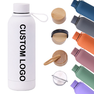 Mazoho 350ML 500ML 750ML Rubber paint double wall Insulated stainless steel Leakproof drink bottle tumbler Sports water bottle