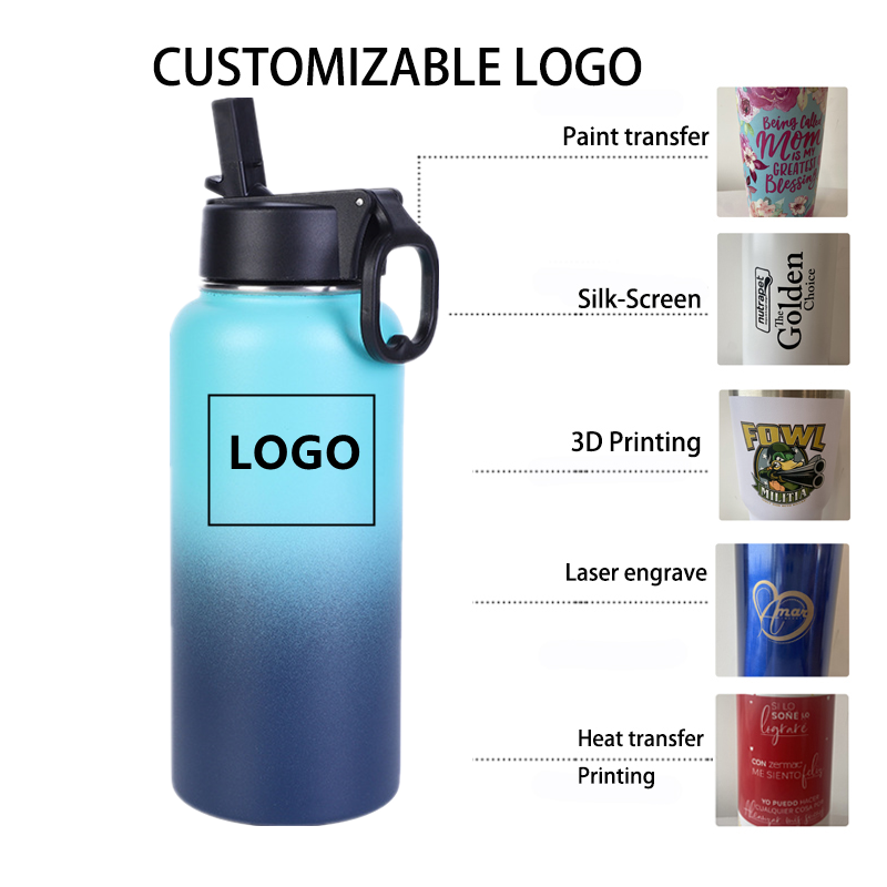 18oz 25oz 32oz 40oz 64oz double wall insulated vacuum flask thermos sport Wide mouth stainless steel water bottle