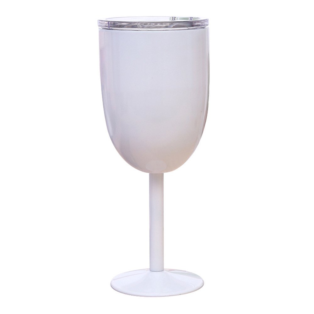 Metal Water Cups Stainless Steel 10oz Champagne Cocktail Wine Tumbler Sublimation Goblets