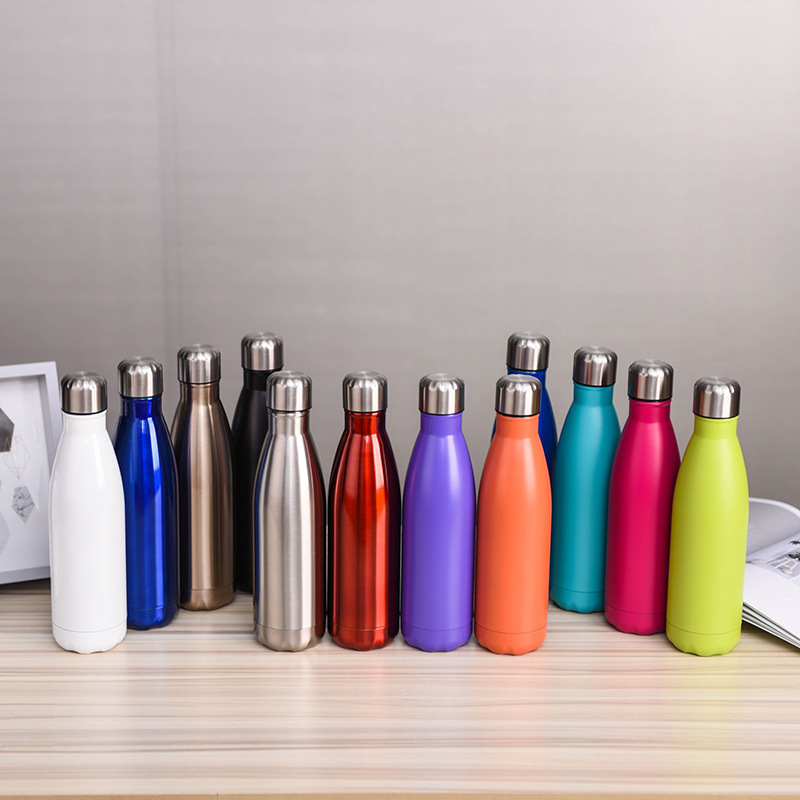 Double Wall Vacuum Insulated Metal Custom Promotional Gifts Stainless Steel Flask Reusable Stainless Steel Water Bottle