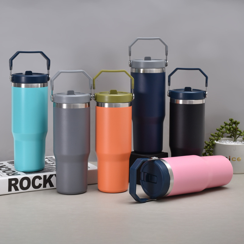 Reasonable price Stainless Steel Tumbler With Handle Lid Insulated Tumbler Double Wall Beer Mug